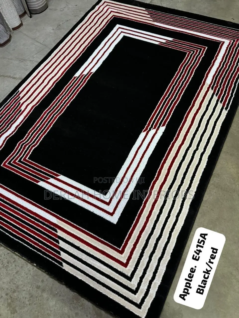 Maroon Stripe Designs and Gold Carpet