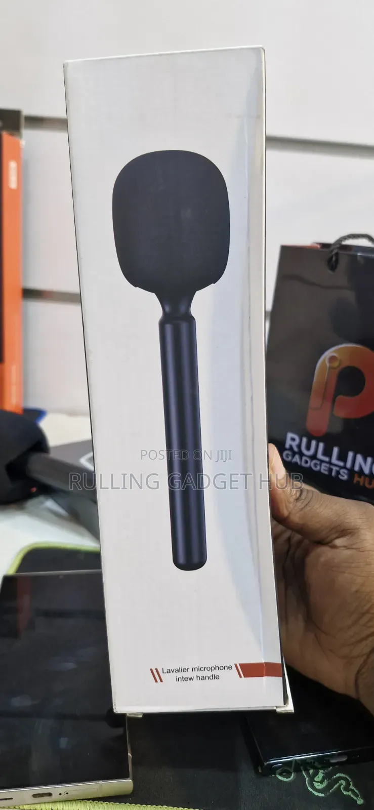 Lavalier Microphone Intew Holder- Black.