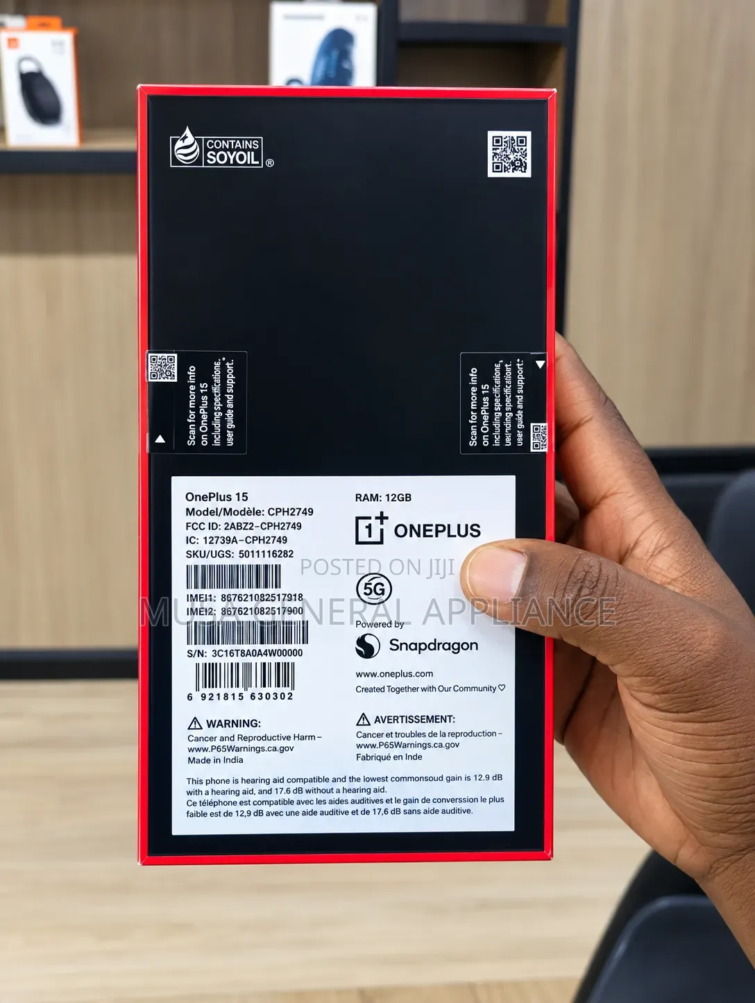 New OnePlus 15 512 GB Black