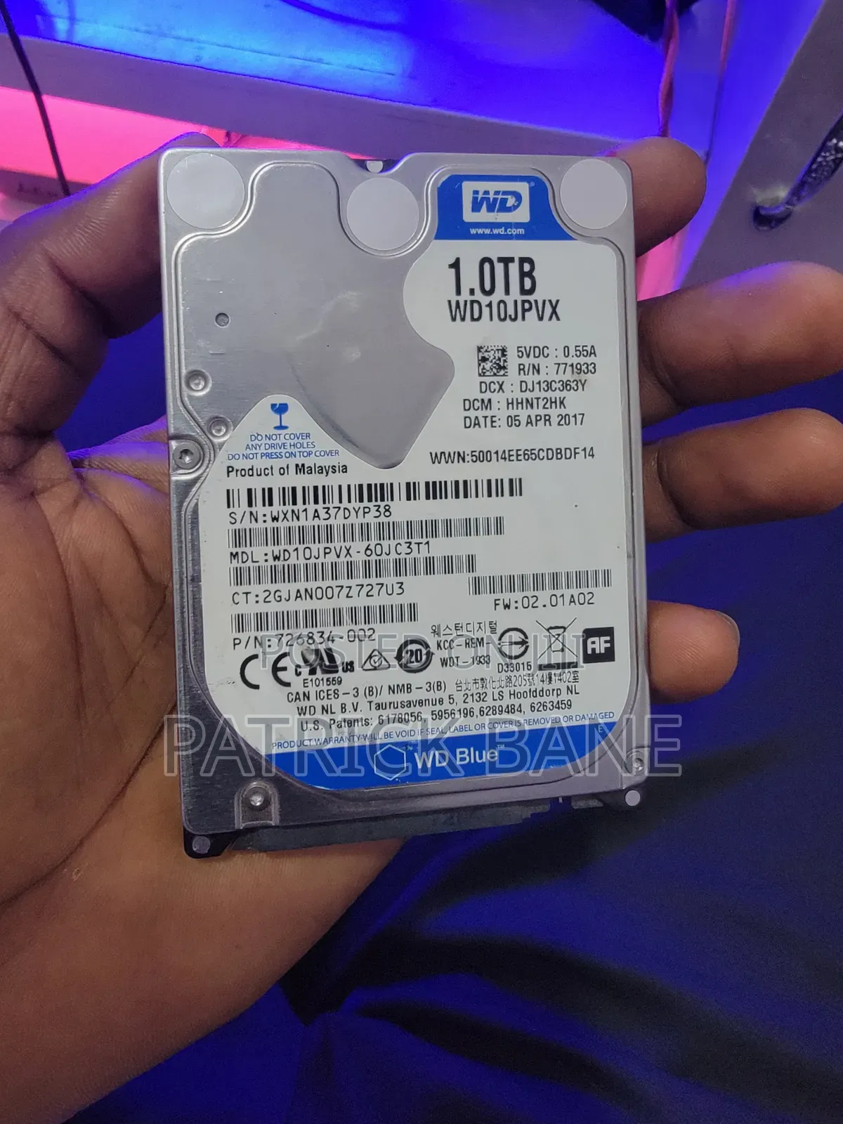 1TB Hard Disk, (1 Terabyte)