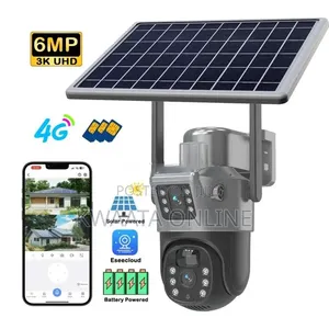 4G Sim Card Dual Lens PTZ Solar Camera WiFi Wireless Security Camera