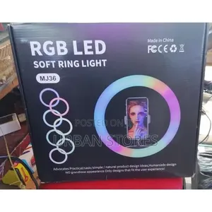 14 Inches RGB LED Soft Ring Light With Tripod Stand Phone Holder