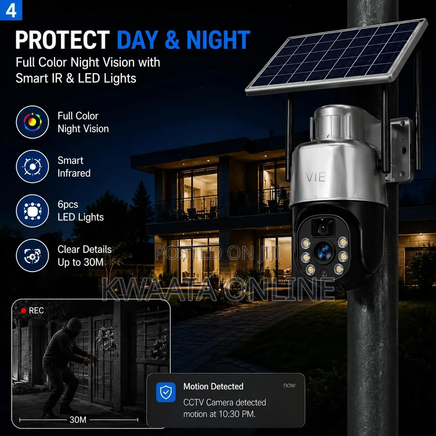 4G Sim Card Dual Lens PTZ Solar Camera WiFi Wireless Security Camera
