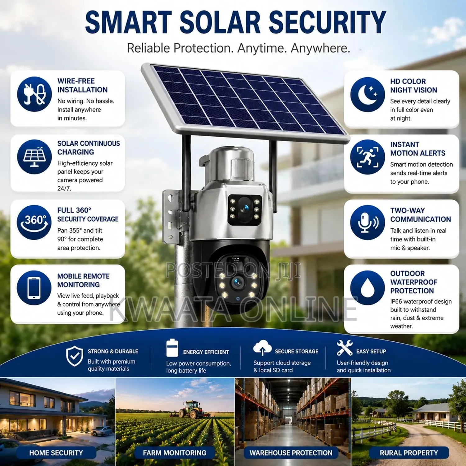 4G Sim Card Dual Lens PTZ Solar Camera WiFi Wireless Security Camera