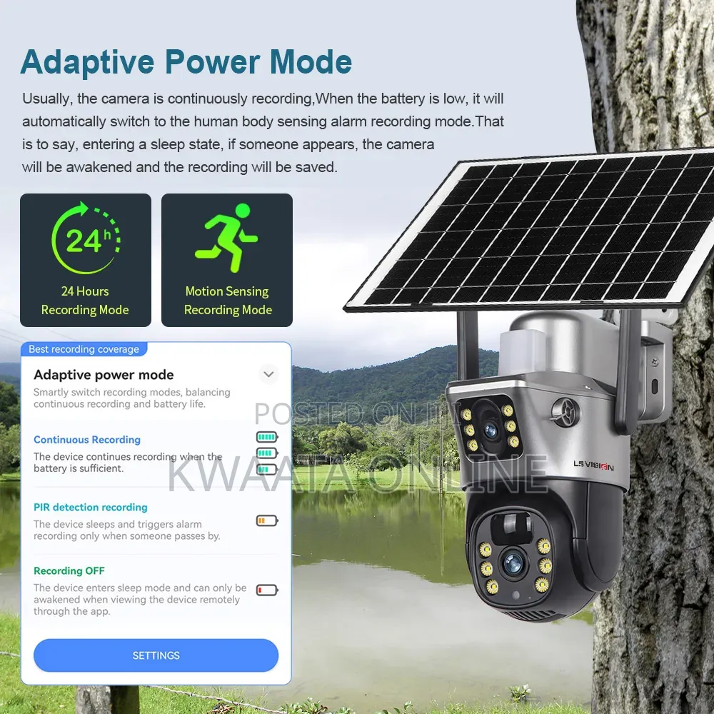 4G Sim Card Dual Lens PTZ Solar Camera WiFi Wireless Security Camera