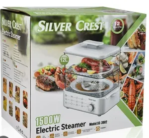 Silver Crest 2 Layer Electric Steamer/ 12L Electric Steamer