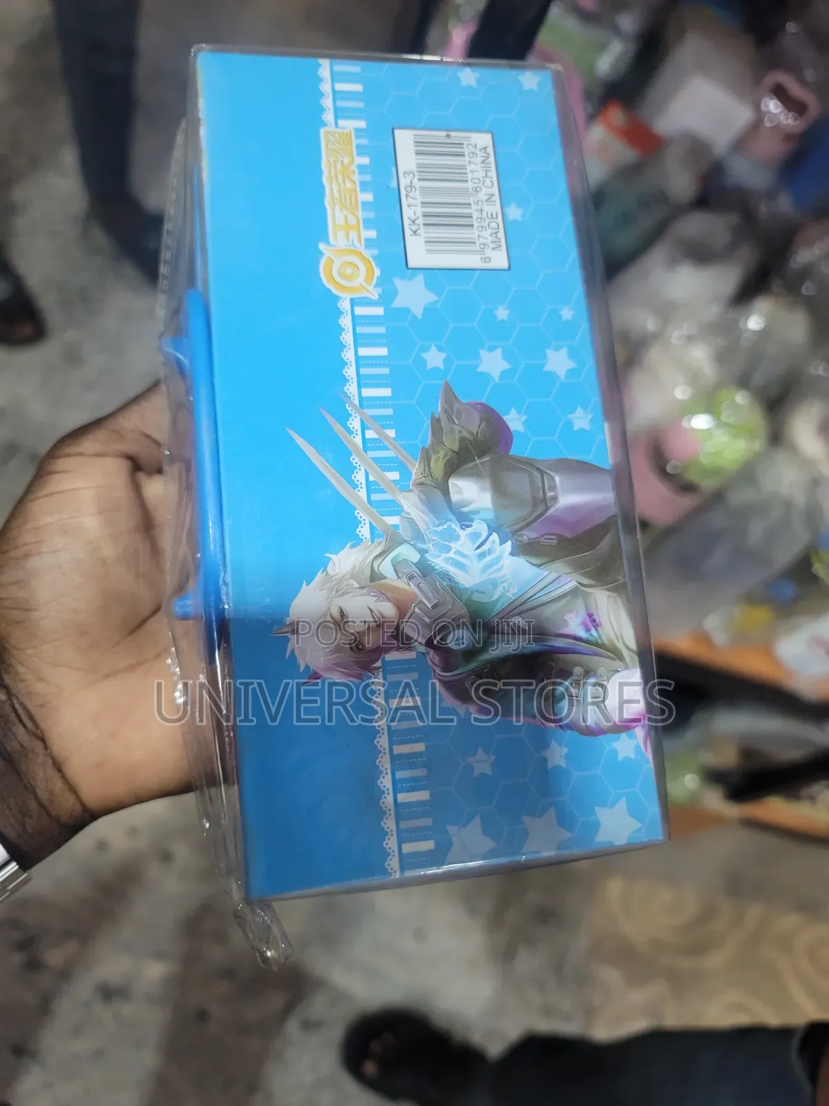 Blue Plastic Suitcase-Style Pencil Box for Kids