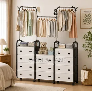 Multipurpose Garment Rack Clothes Drying Coat Hanger Stand