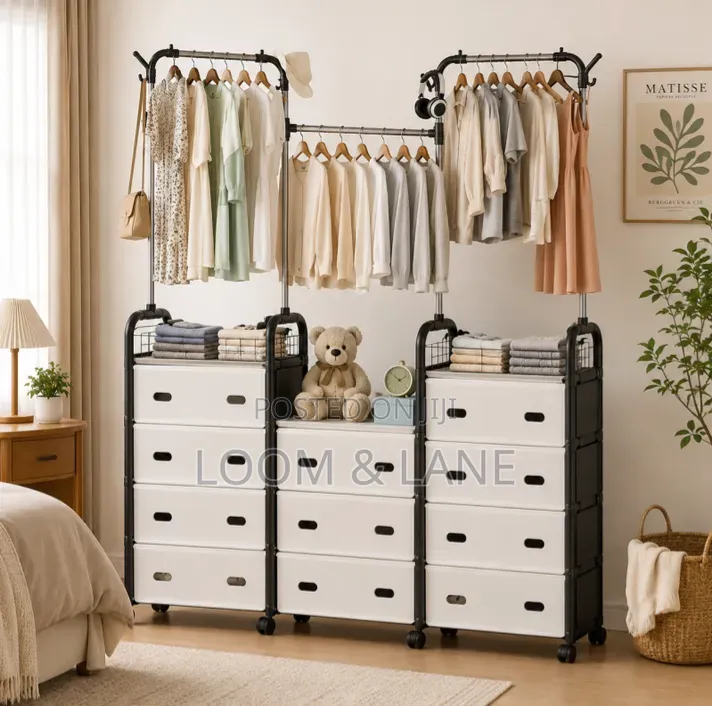 Multipurpose Garment Rack Clothes Drying Coat Hanger Stand