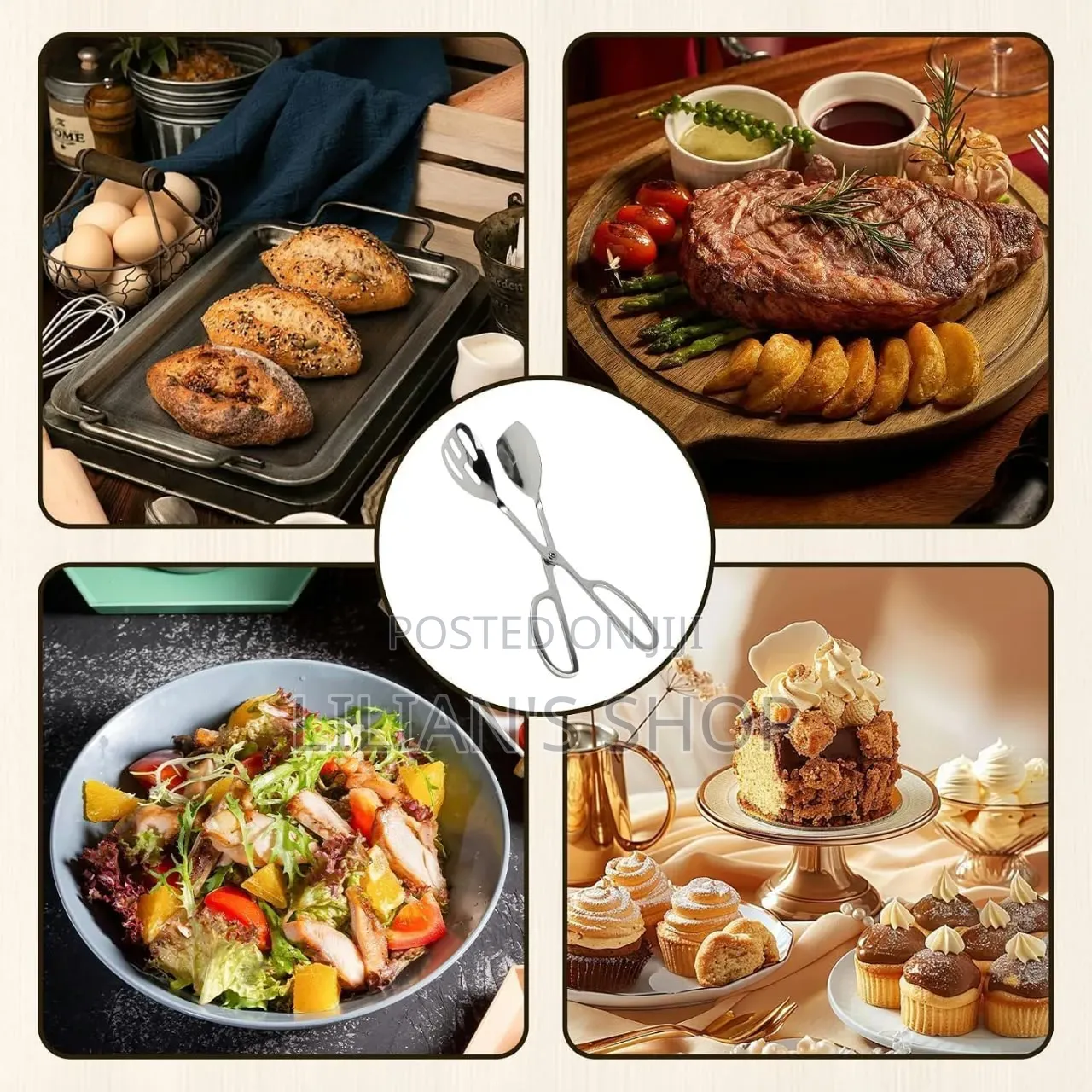 10-Inch Salad Tongs