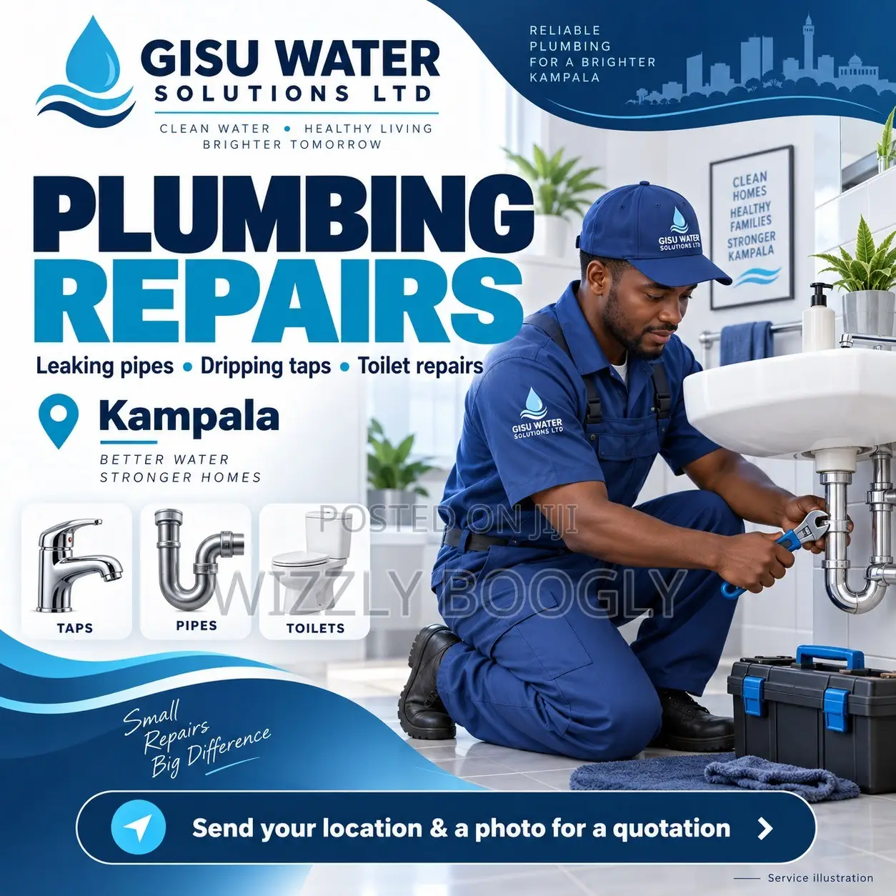 Plumbers in Kampala – Pipe, Tap Toilet Repairs