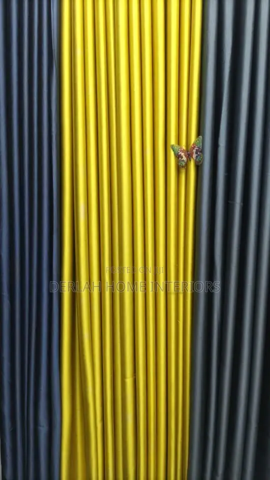 Grey Yellow Matching Curtains