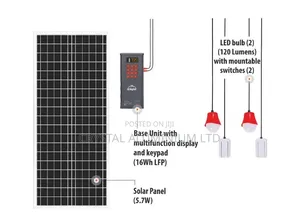 Monthly Installments D10 Neo 5.7W Solar Home System