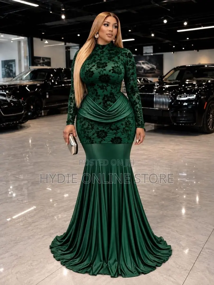 Classic Shiny Long Dress