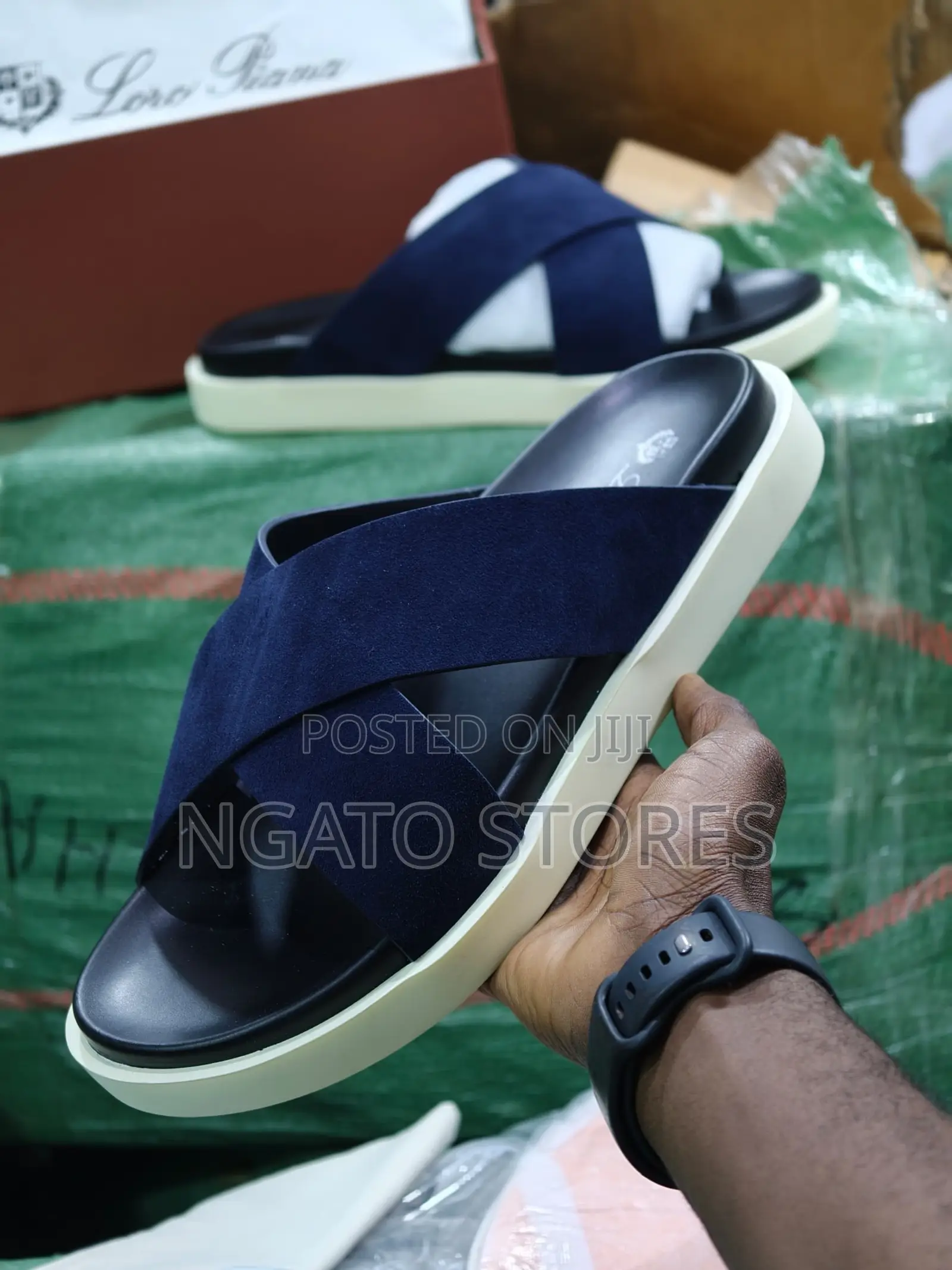Men’s Loro Piana Slip in Sandals
