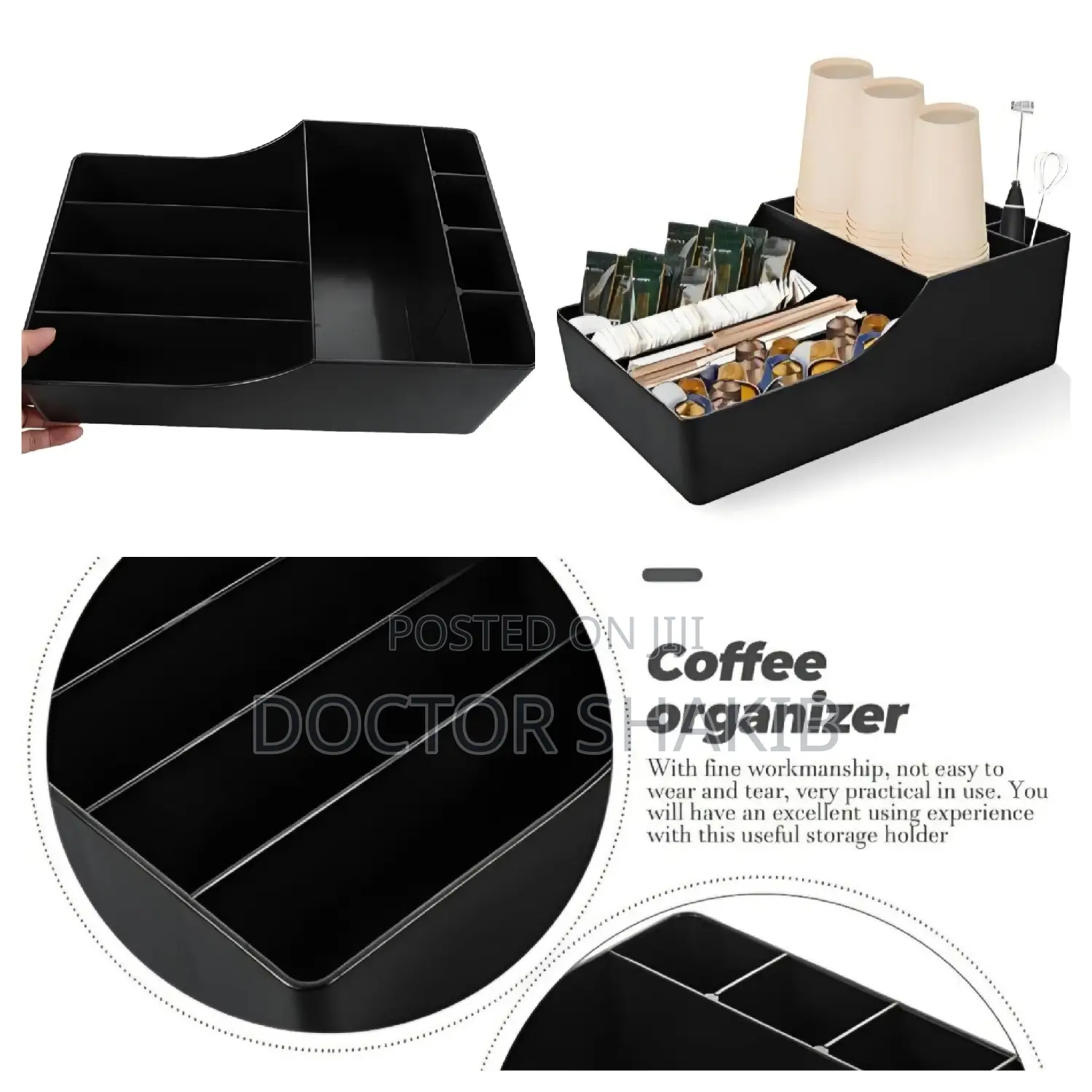 Bar Caddy and Coffee Station Organizer