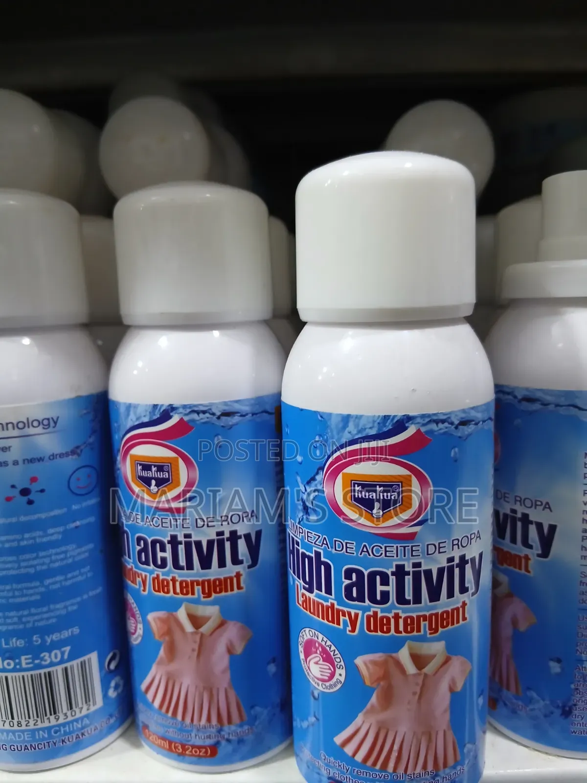 Spray Bottle ofHigh Activity Laundry Detergent Stain Remover