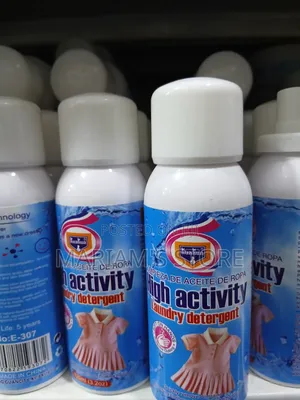 Spray Bottle ofHigh Activity Laundry Detergent Stain Remover
