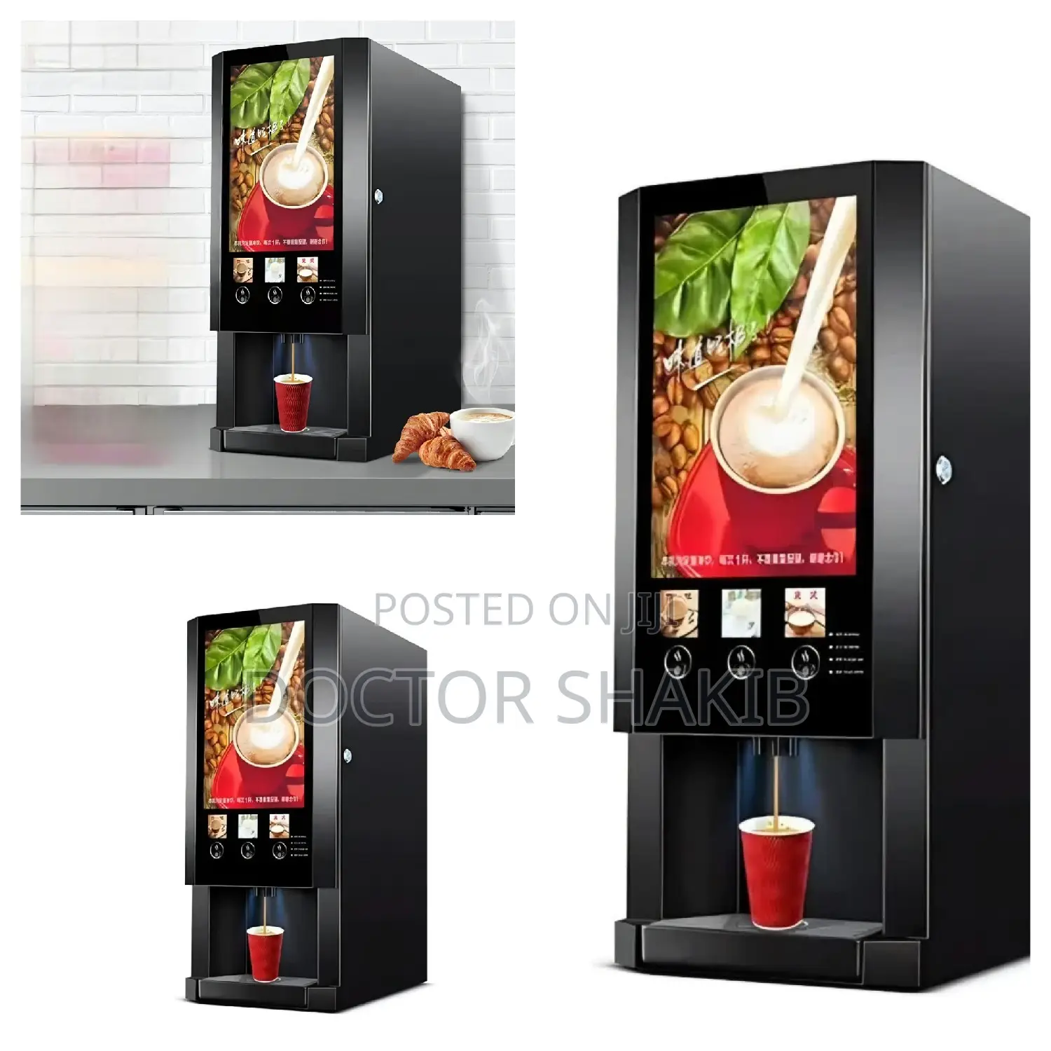 Fully Automatic Tabletop Hot Beverage / Instant Coffee Dispenser.