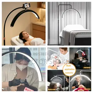 LED Half Moon Lamp With Stand and Remote