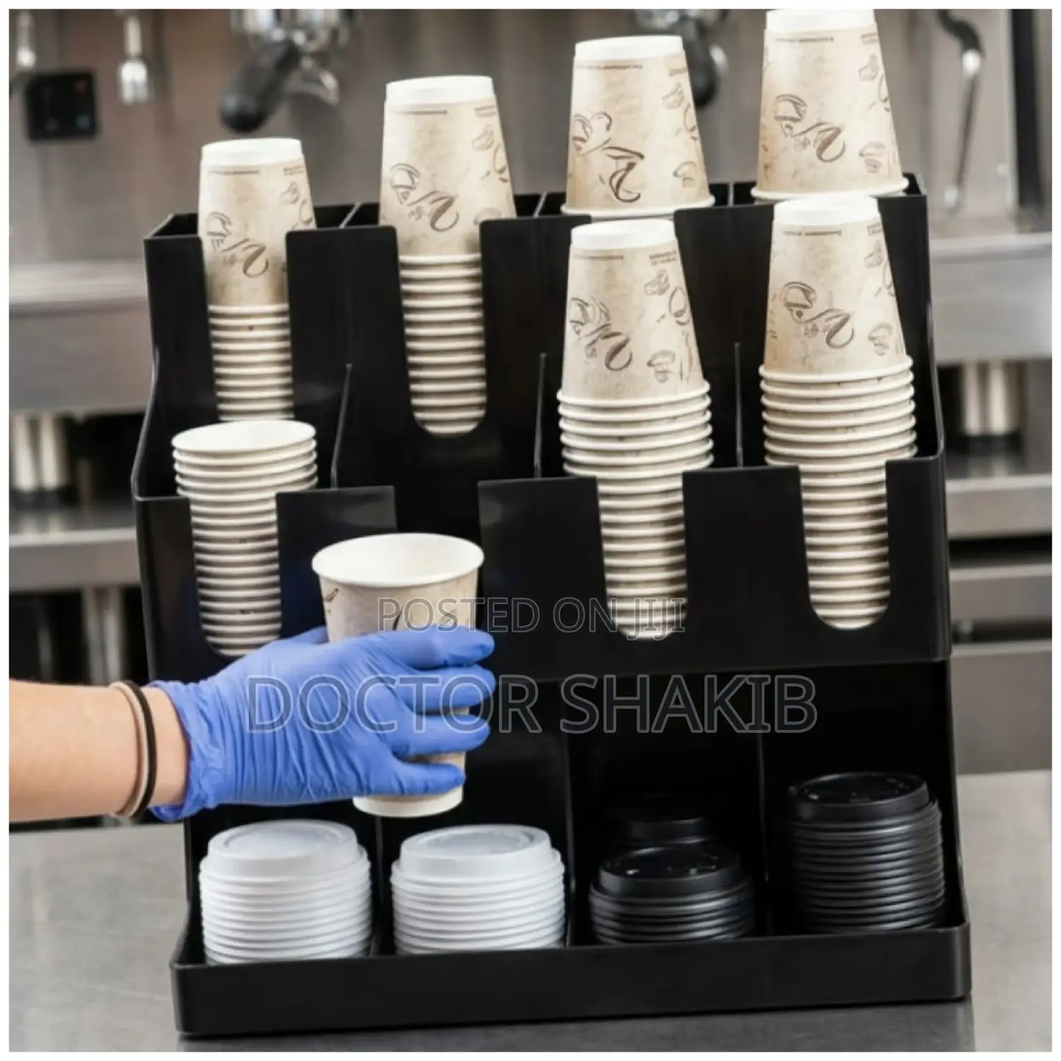 12 Compartment ABS Coffee Tea Organizer Station