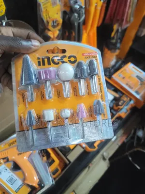 INGCO AKB1001 10-Piece Mounted Stone Accessory Set