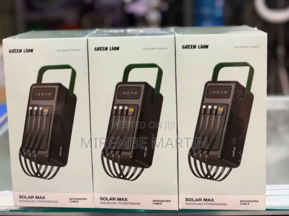 Green Lion Solar Max 80,000mah Integrated Cable