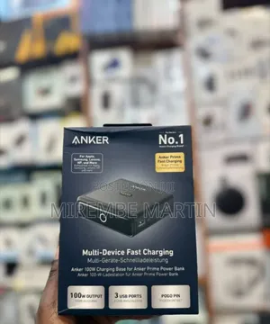 The Anker 100W Charging Base for Anker Prime Power Bank