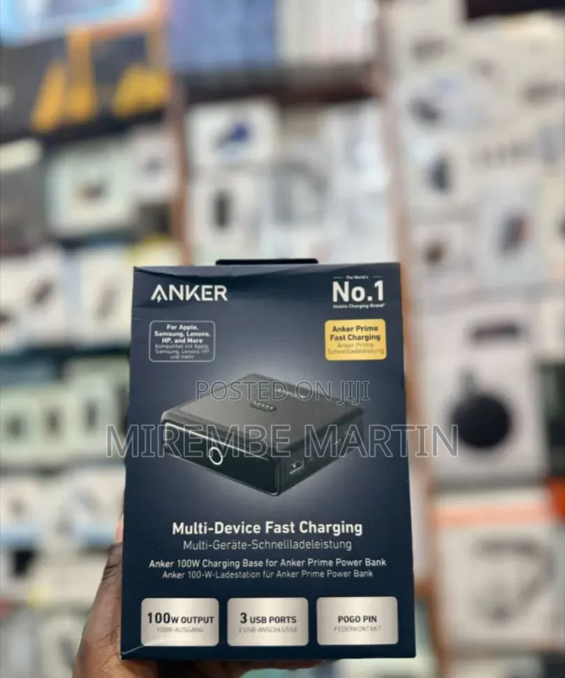 The Anker 100W Charging Base for Anker Prime Power Bank