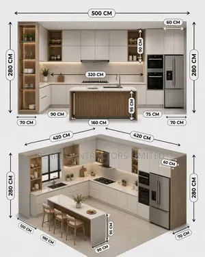 Kitchen Cabinets in Any Colour From 1,000,000/- Per Running Meter