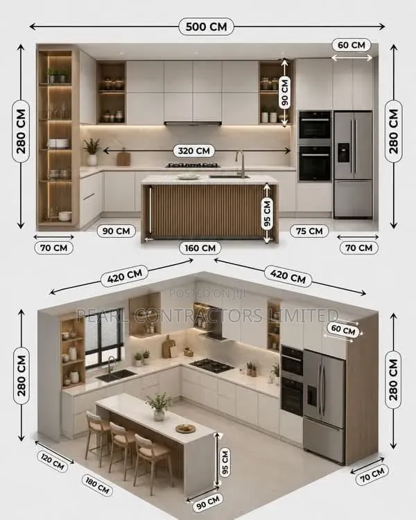 Kitchen Cabinets in Any Colour From 1,000,000/- Per Running Meter