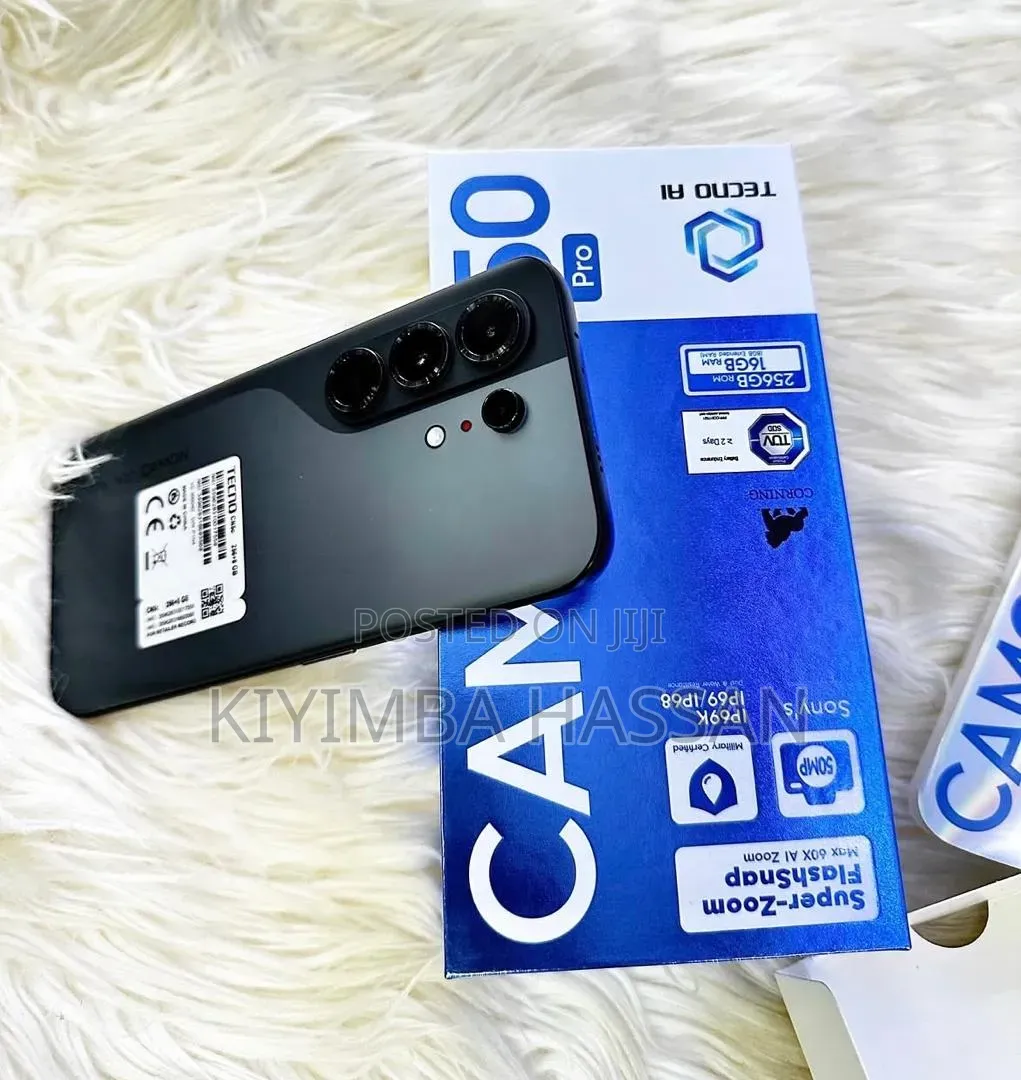 New Tecno Camon 50 Pro 256 GB Black