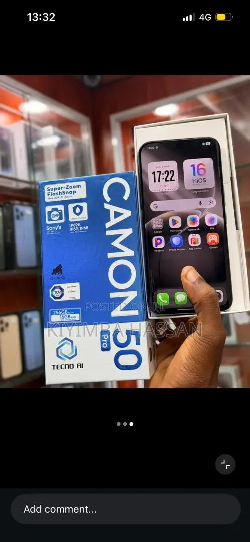 New Tecno Camon 50 Pro 256 GB Black