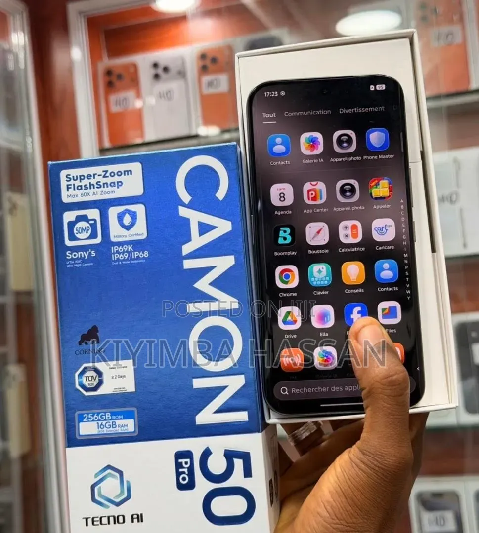 New Tecno Camon 50 Pro 256 GB Black