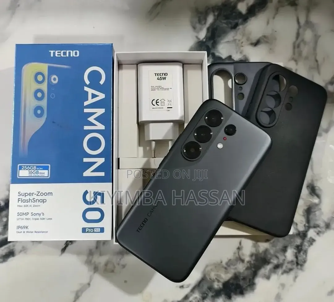 New Tecno Camon 50 Pro 256 GB Black
