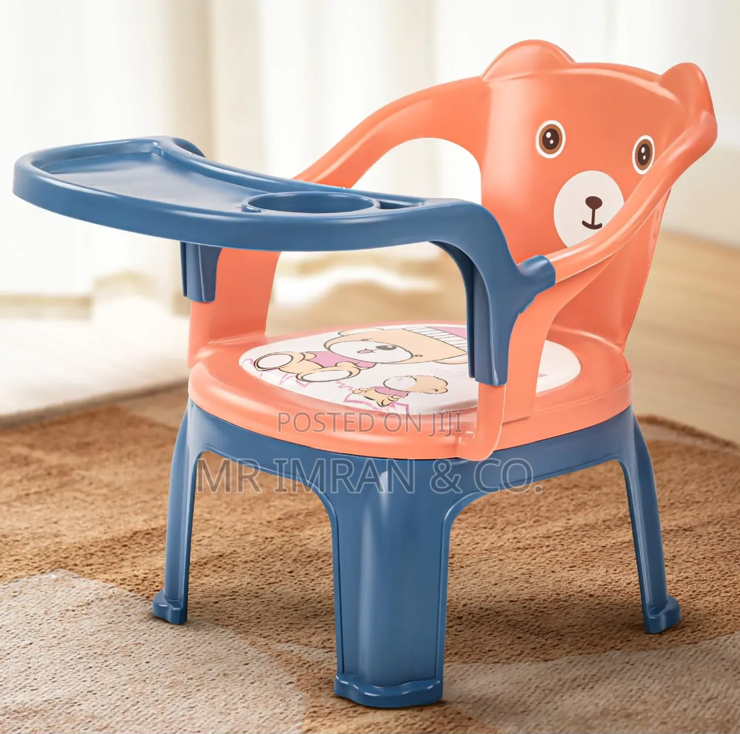 Portable Plastic Children's Feeding and Study Chair