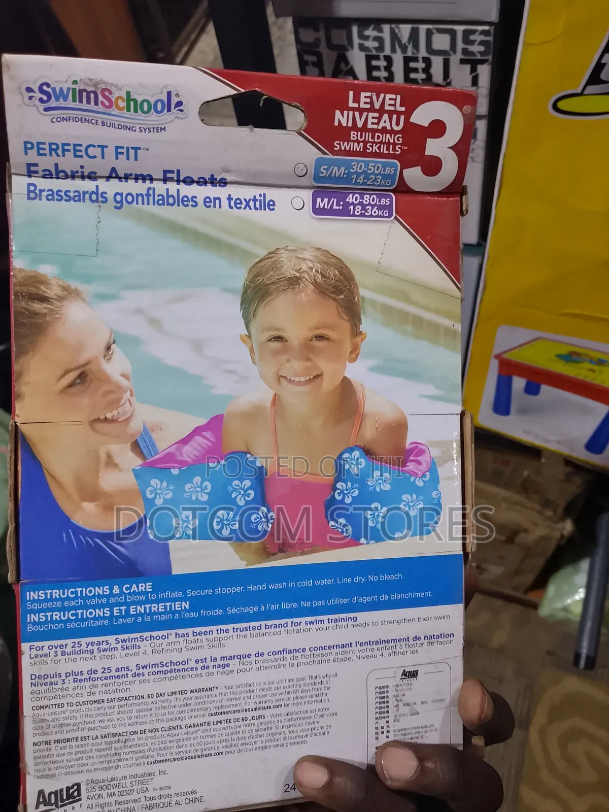 Package of SwimSchool Level 3 Perfect Fit Fabric Arm Floats