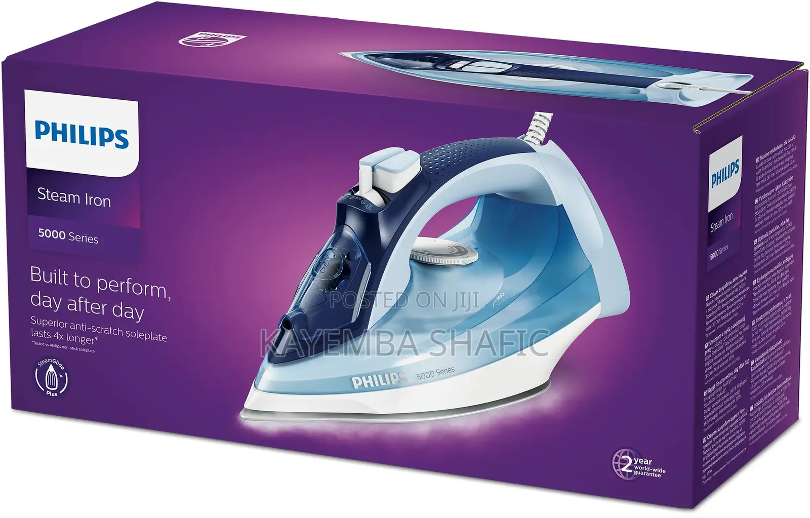 Brand New Philips 5000 Series Steam Iron DST5020 - 2400W Power