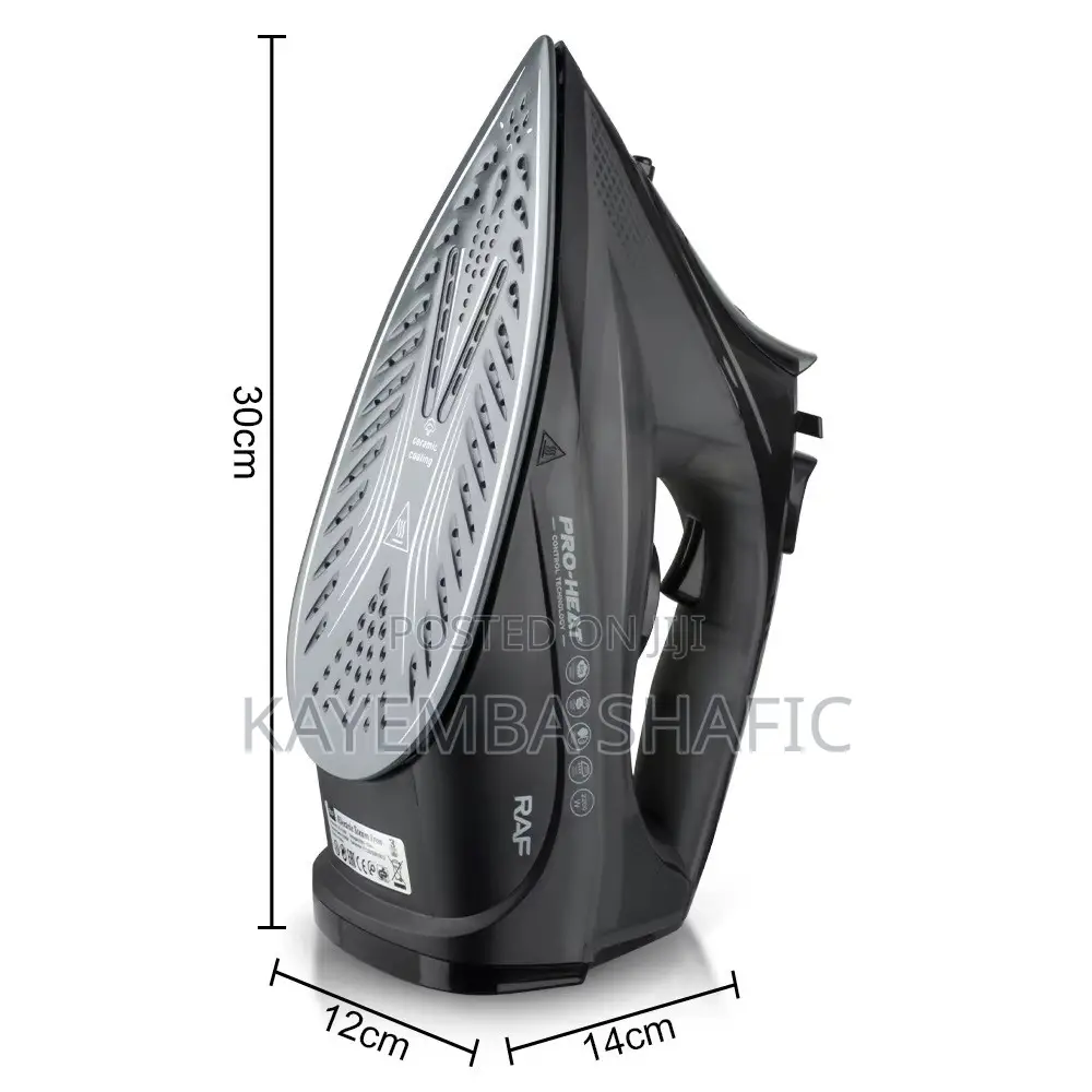 RAF 2000W Electric Steam Iron R.1013 With Ceramic Soleplate