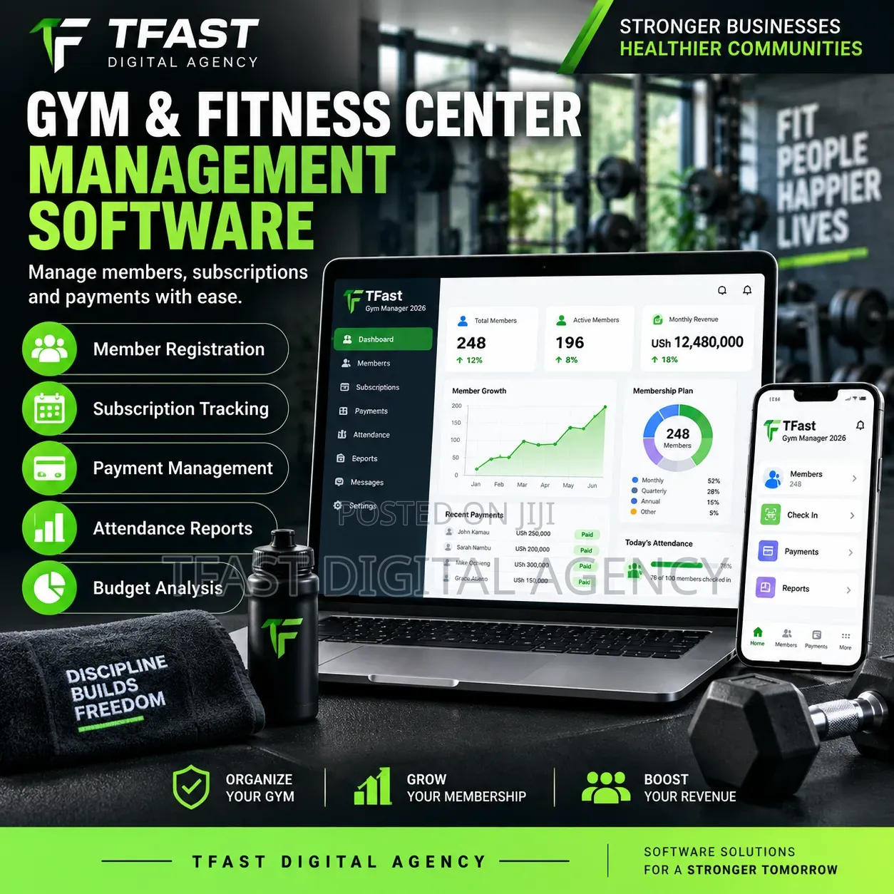 Gym & Fitness Center Membership Management Software