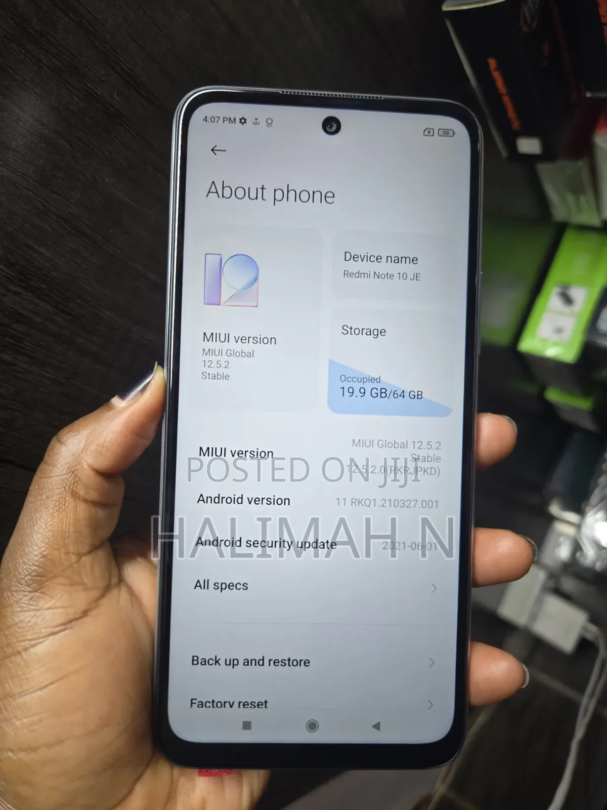 Xiaomi Redmi Note 10 5G 64 GB Silver