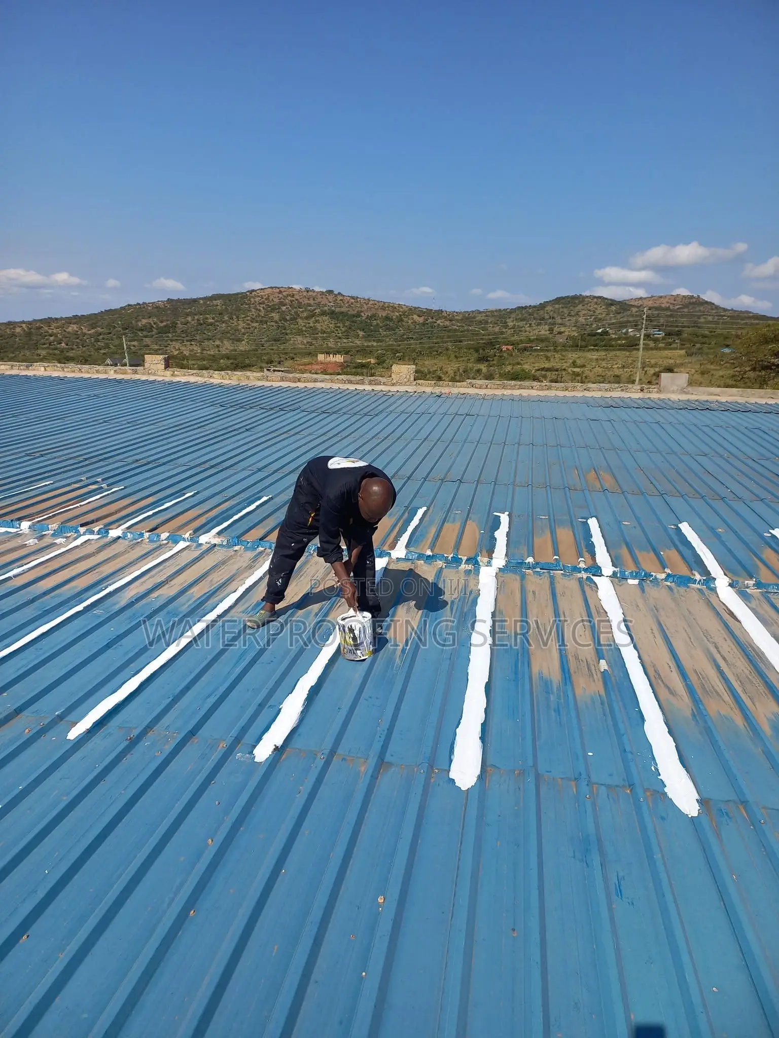 Industrial Roof Waterproofing | Repainting