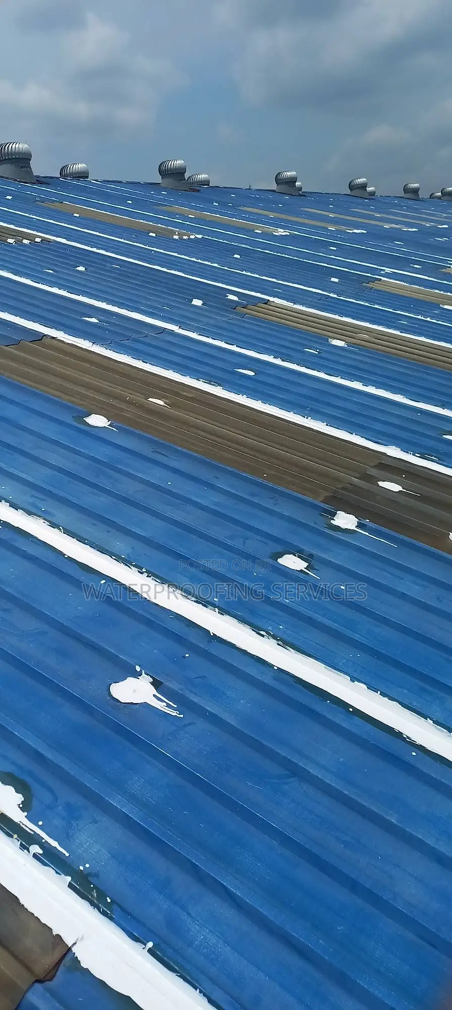 Industrial Roof Waterproofing | Repainting