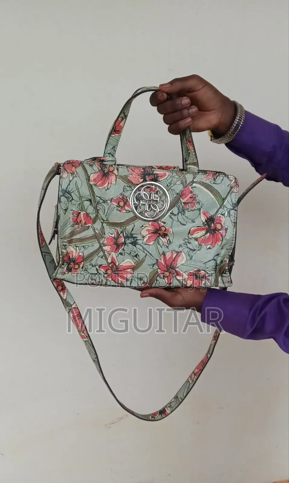 Original GUESS Luxury Floral Satchel Crossbody Bag