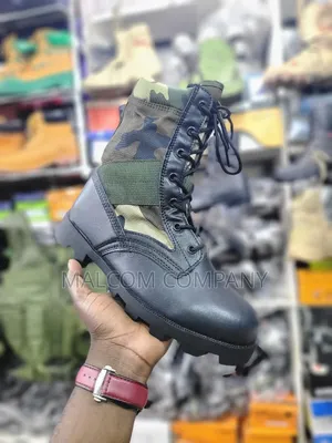 Military Combat Boots for Men in Uganda – Tactical Security Boots
