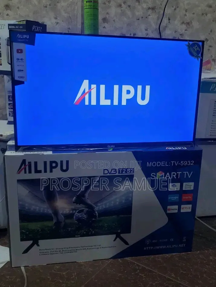 Ailipu 32 Inches Frameless Digital Smart TV With Inbuilt Free to Air