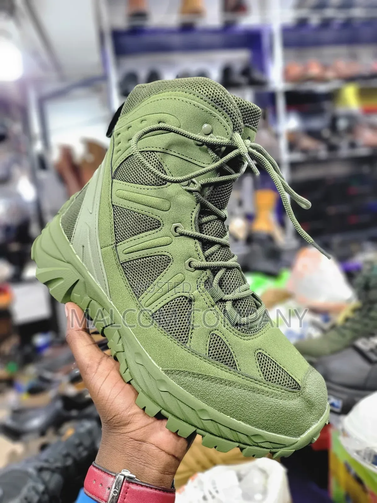 Green Tactical Boots for Men in Uganda –Hiking Security Boots