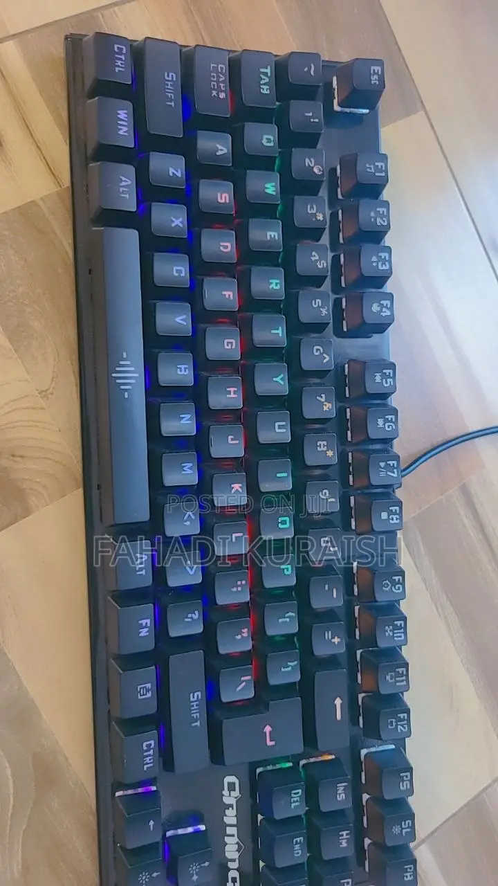 Smilee Backlit Gaming Mechanical Keyboard Colorful Led USB Wired