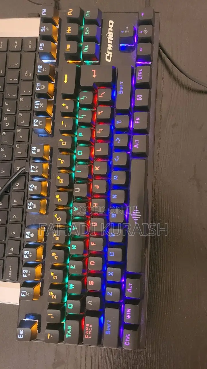 Smilee Backlit Gaming Mechanical Keyboard Colorful Led USB Wired