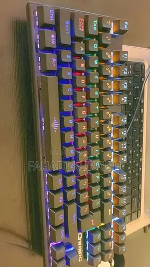 Smilee Backlit Gaming Mechanical Keyboard Colorful Led USB Wired